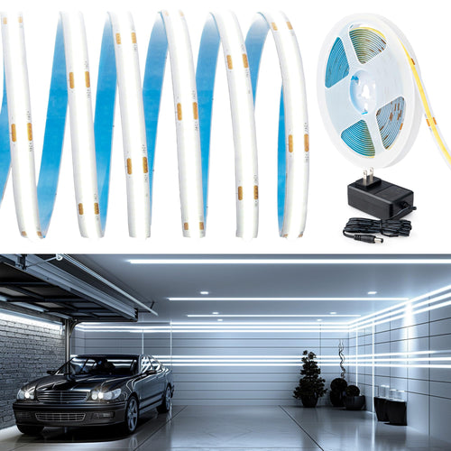 24V COB LED Strip 528 LEDs/M – Dot-Free Linear Light for Hotel Cove
