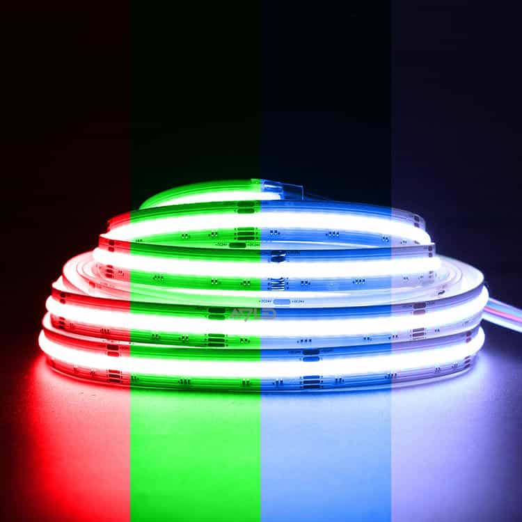 24V RGBW COB LED Strip 896LEDs/M – CRI>90 for High-End Interiors