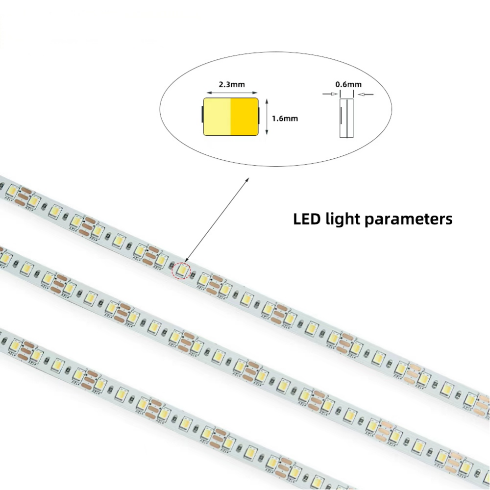12V CCT Tunable White LED Strip – 2700K to 6000K for Hotel Bathrooms
