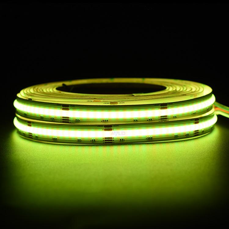 24V RGBW COB LED Strip 896LEDs/M – CRI>90 for High-End Interiors