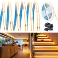 24V COB LED Strip 528 LEDs/M – Dot-Free Linear Light for Hotel Cove