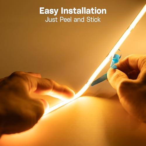 24V COB LED Strip 528 LEDs/M – Dot-Free Linear Light for Hotel Cove