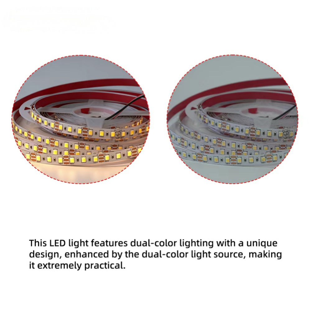 12V CCT Tunable White LED Strip – 2700K to 6000K for Hotel Bathrooms